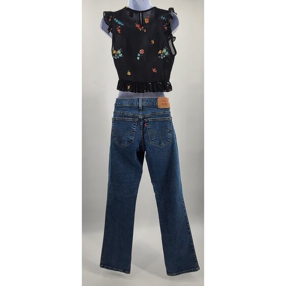 Levi's Classic Relaxed Boot Cut Stretch 550 Jeans medium wash ladies Size 8L - Picture 4 of 11